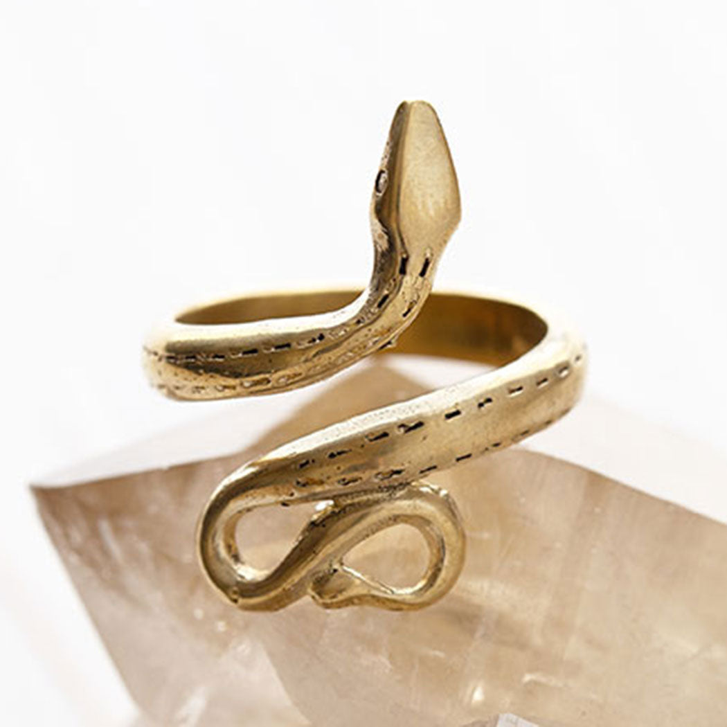 Amano Golden Serpent Ring