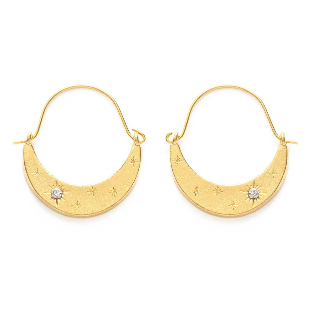 Amano Starlight Crescent Earrings