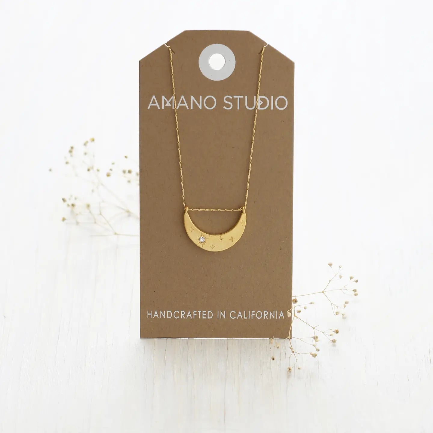 Amano Starlight Crescent Necklace