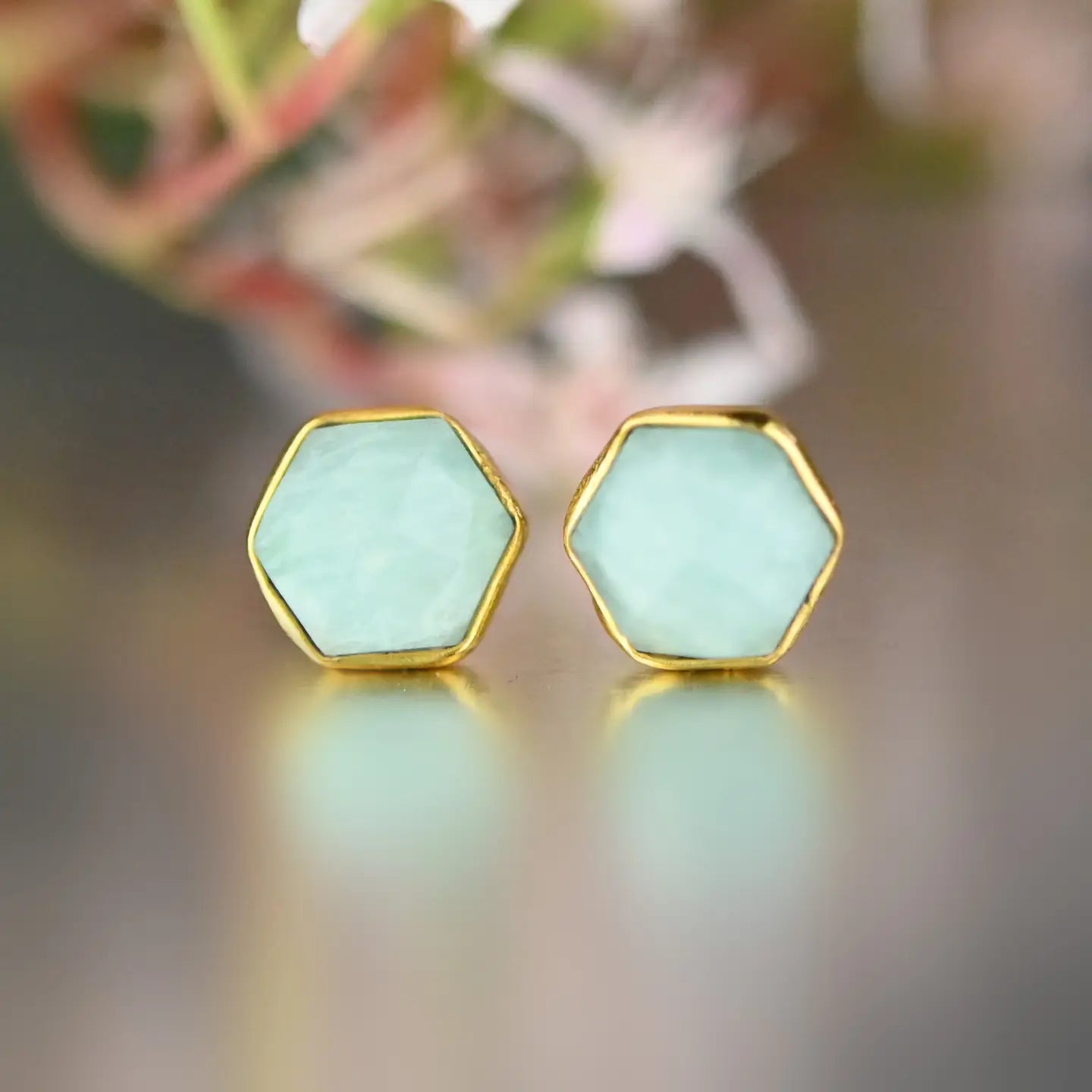 KBD Studio Studded Amazonite Earrings