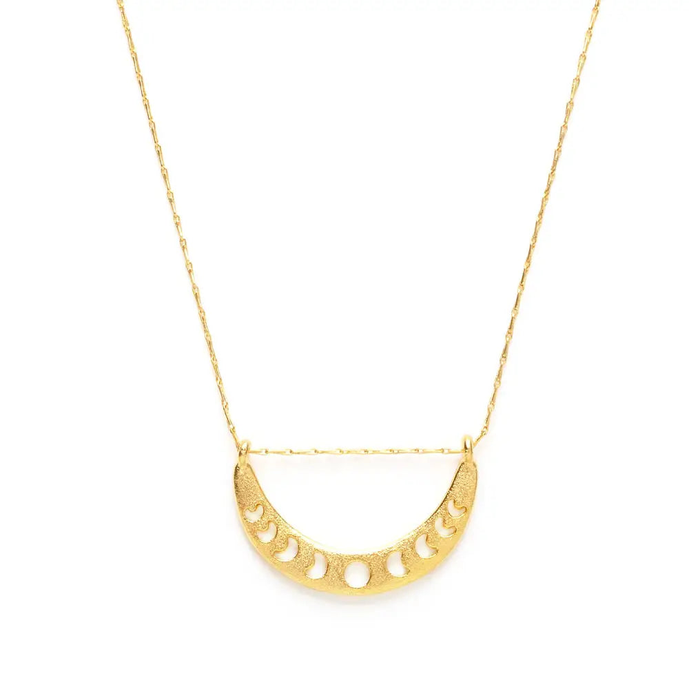 Kama Loka Amano Studio Phases of the Moon Gold Necklace