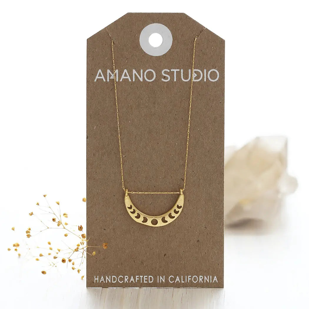 Kama Loka Amano Studio Phases of the Moon Gold Necklace