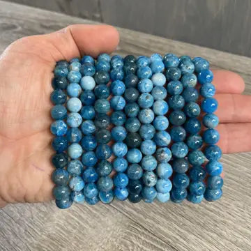 Kama Loka Large Blue Apatite Bracelet