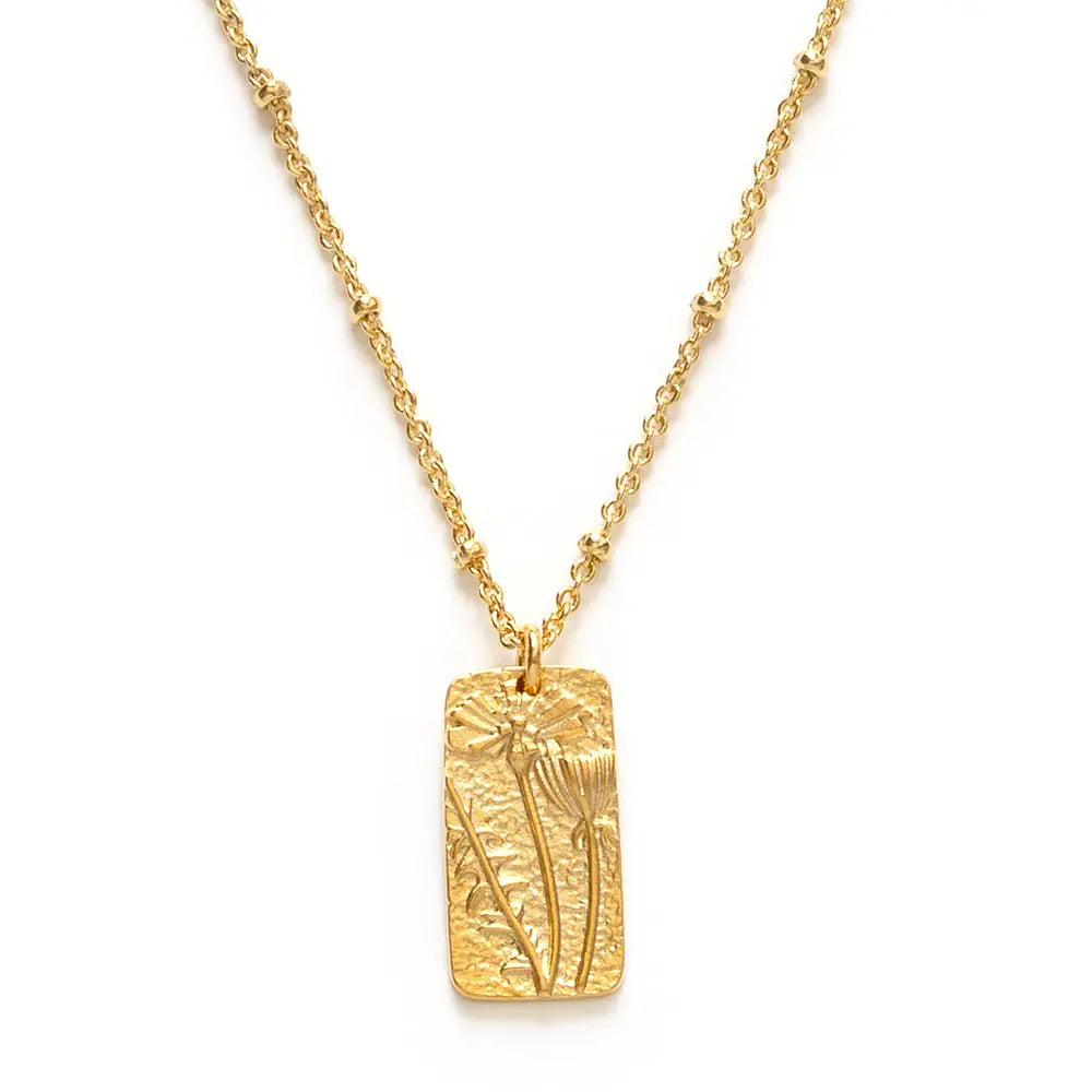 Kama Loka Amano Studio Flower Medallion Gold Necklace