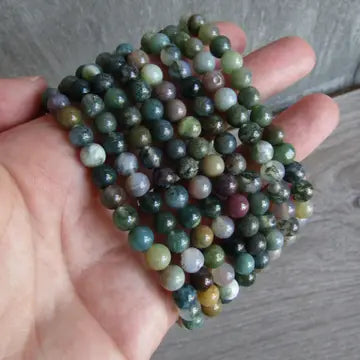 Kama Loka Large Moss Agate Bracelet