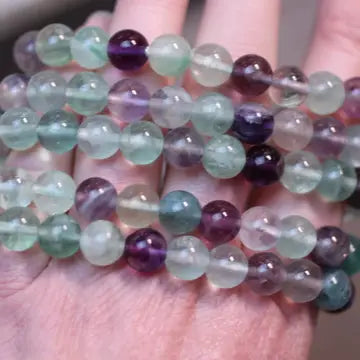 Kama Loka Large Rainbow Fluorite Bracelet