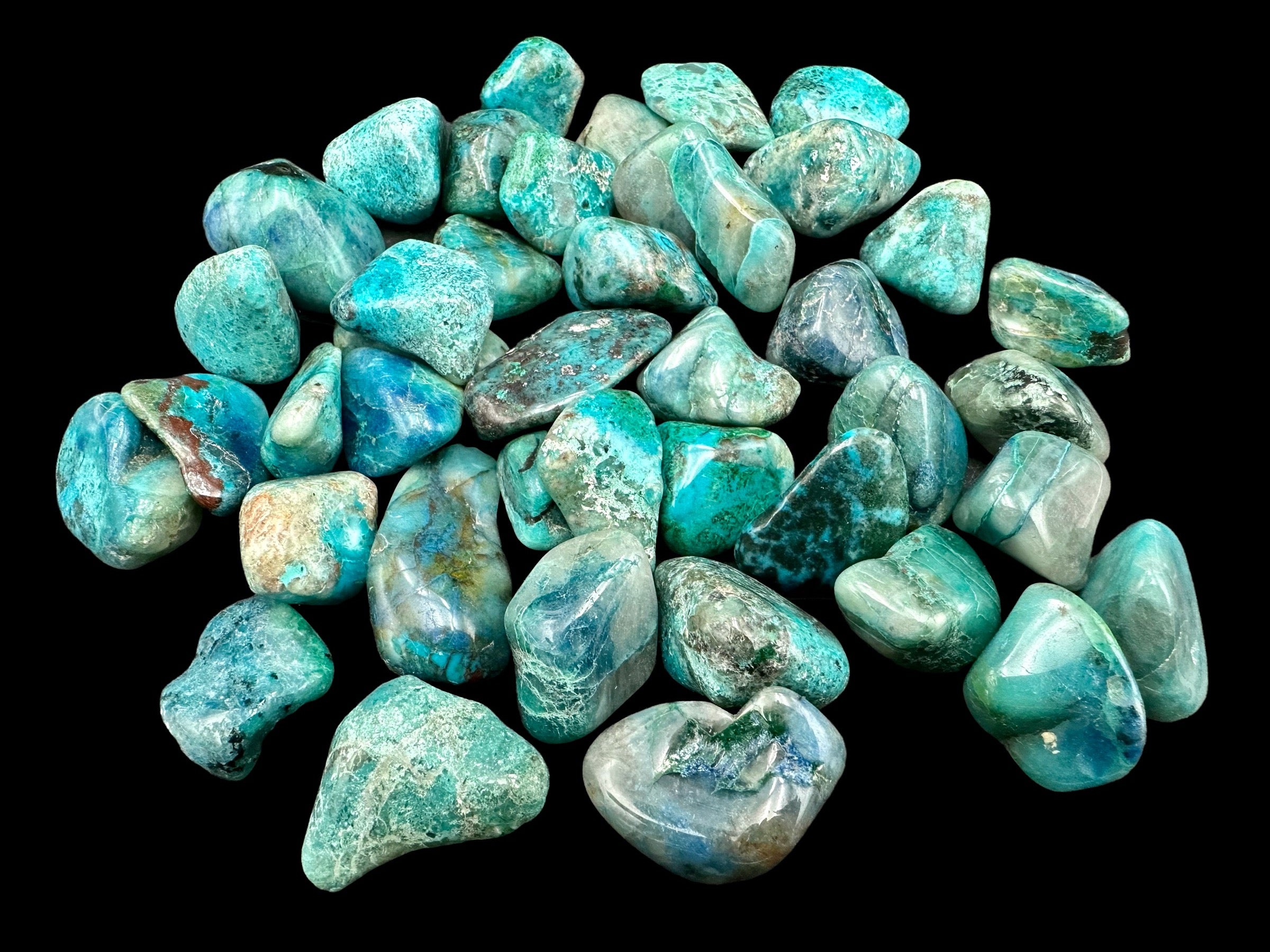 Chyrsocolla Crystal Tumbles
