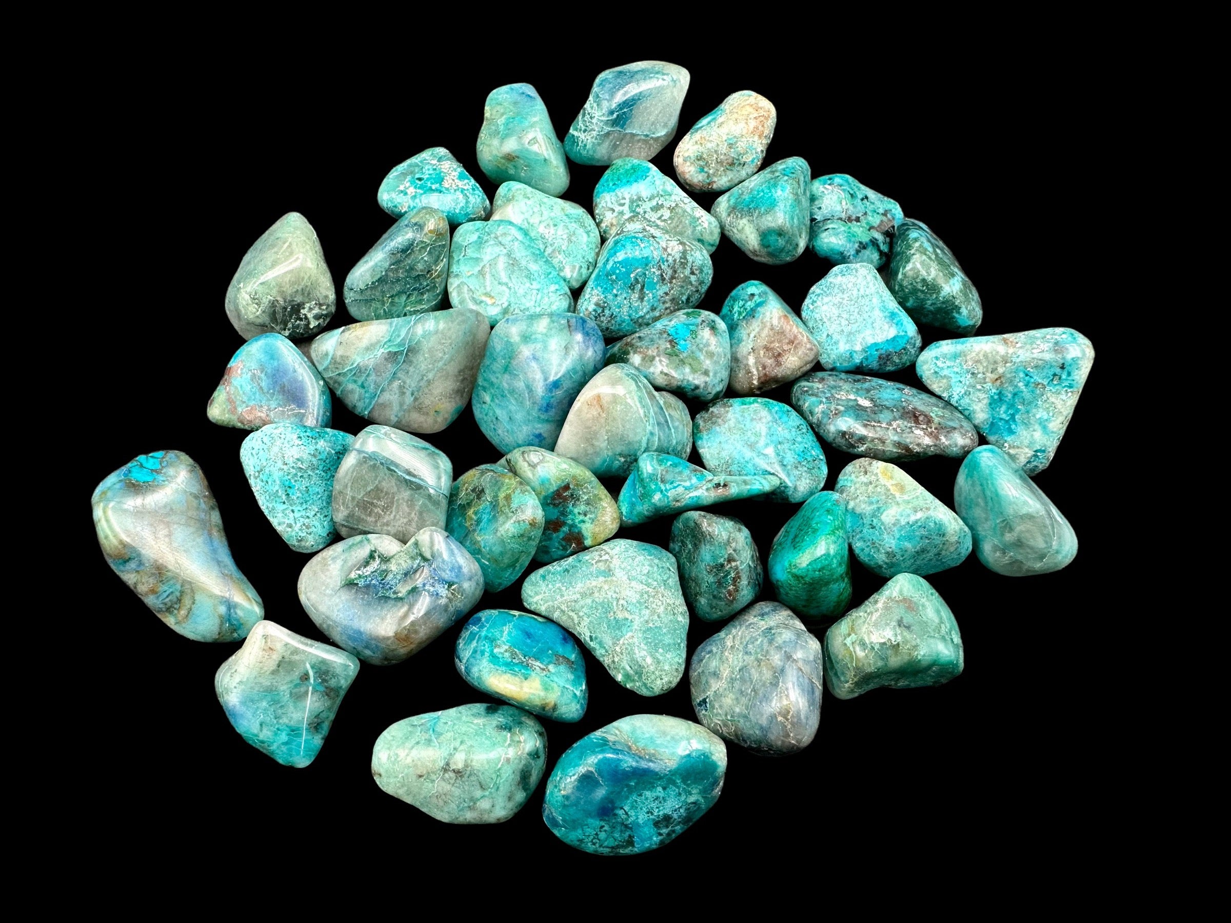 Chyrsocolla Crystal Tumbles
