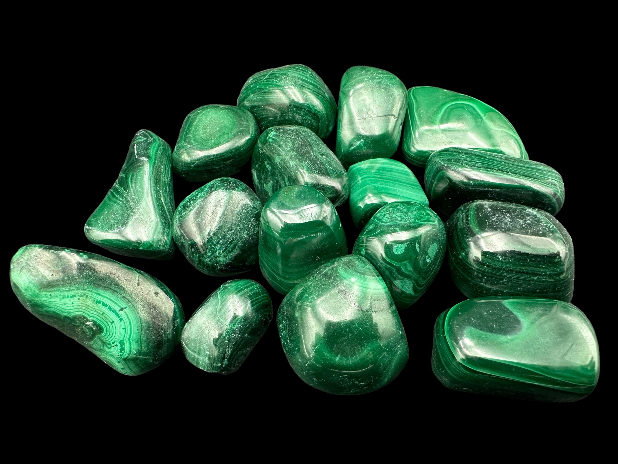Malachite Crystal Tumbles
