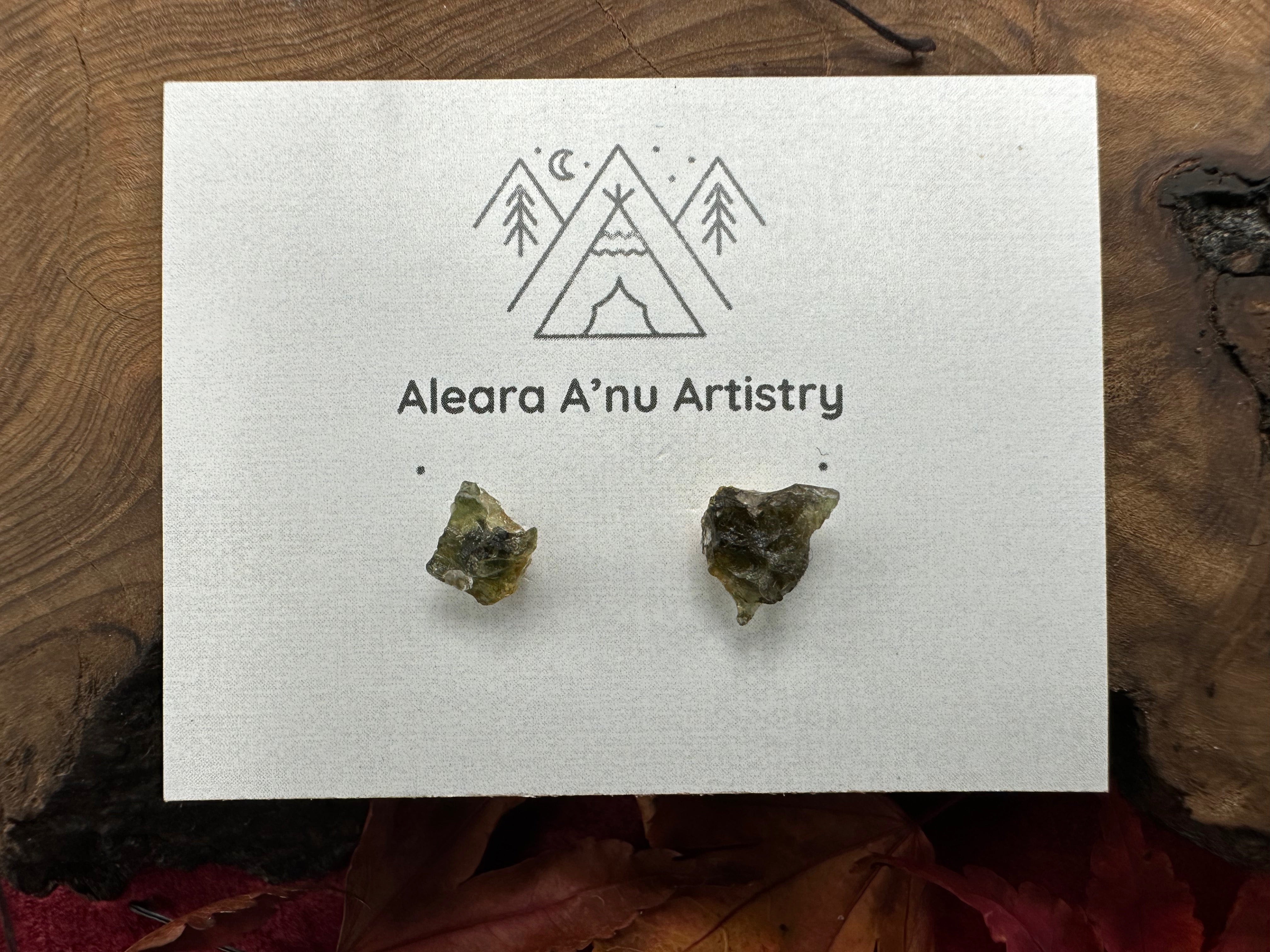 Moldavite Earrings