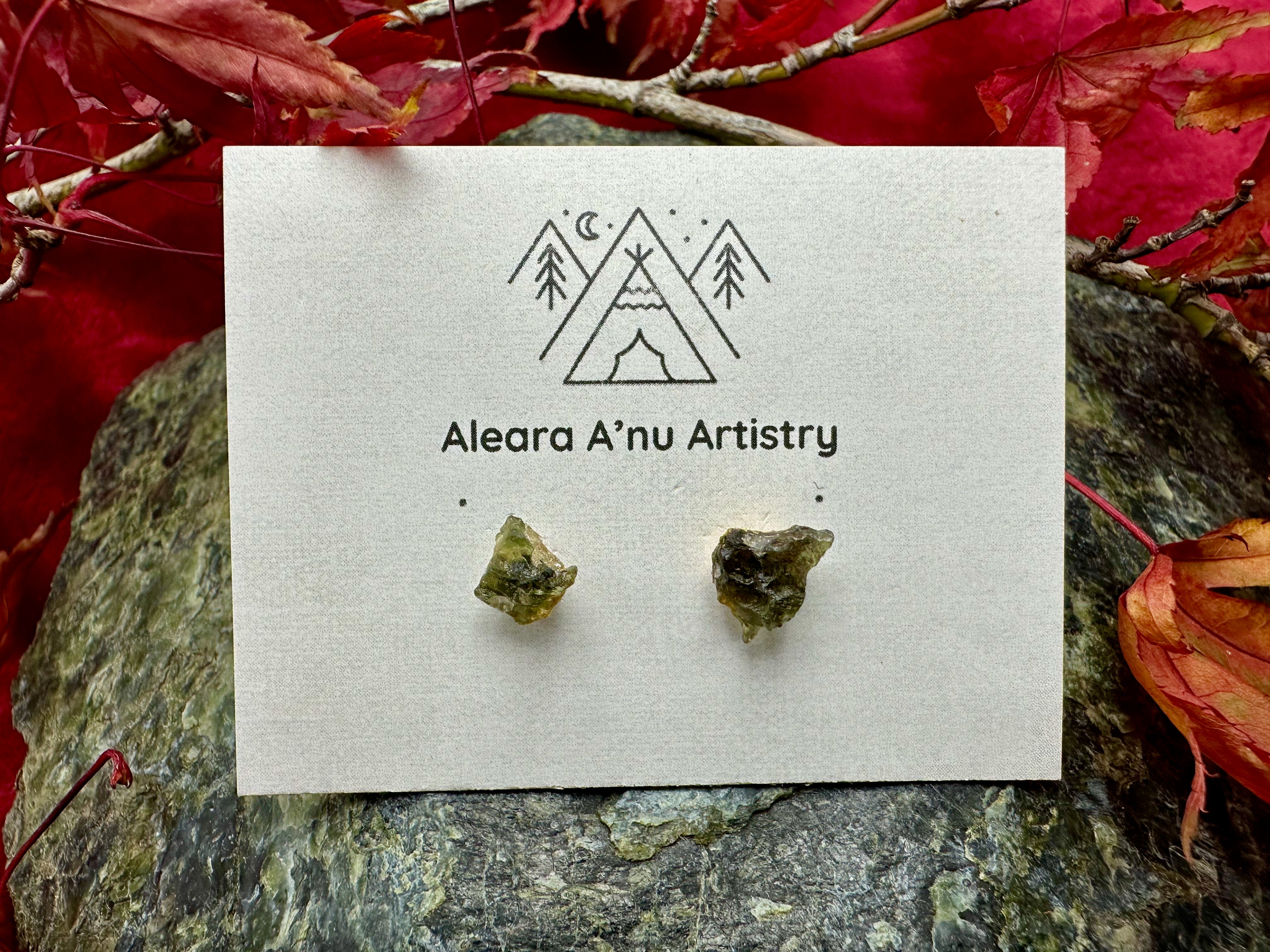 Moldavite Earrings