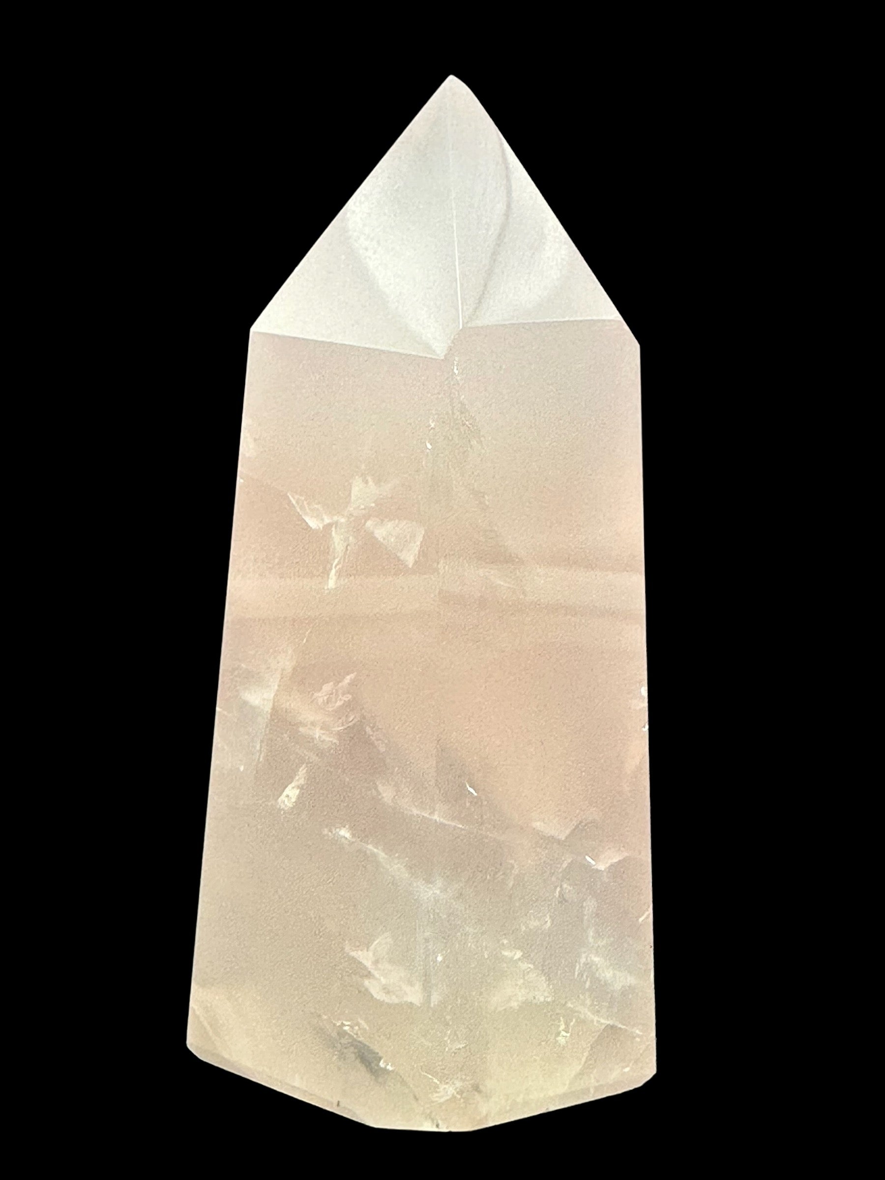 Rose Quartz Crystal Tower