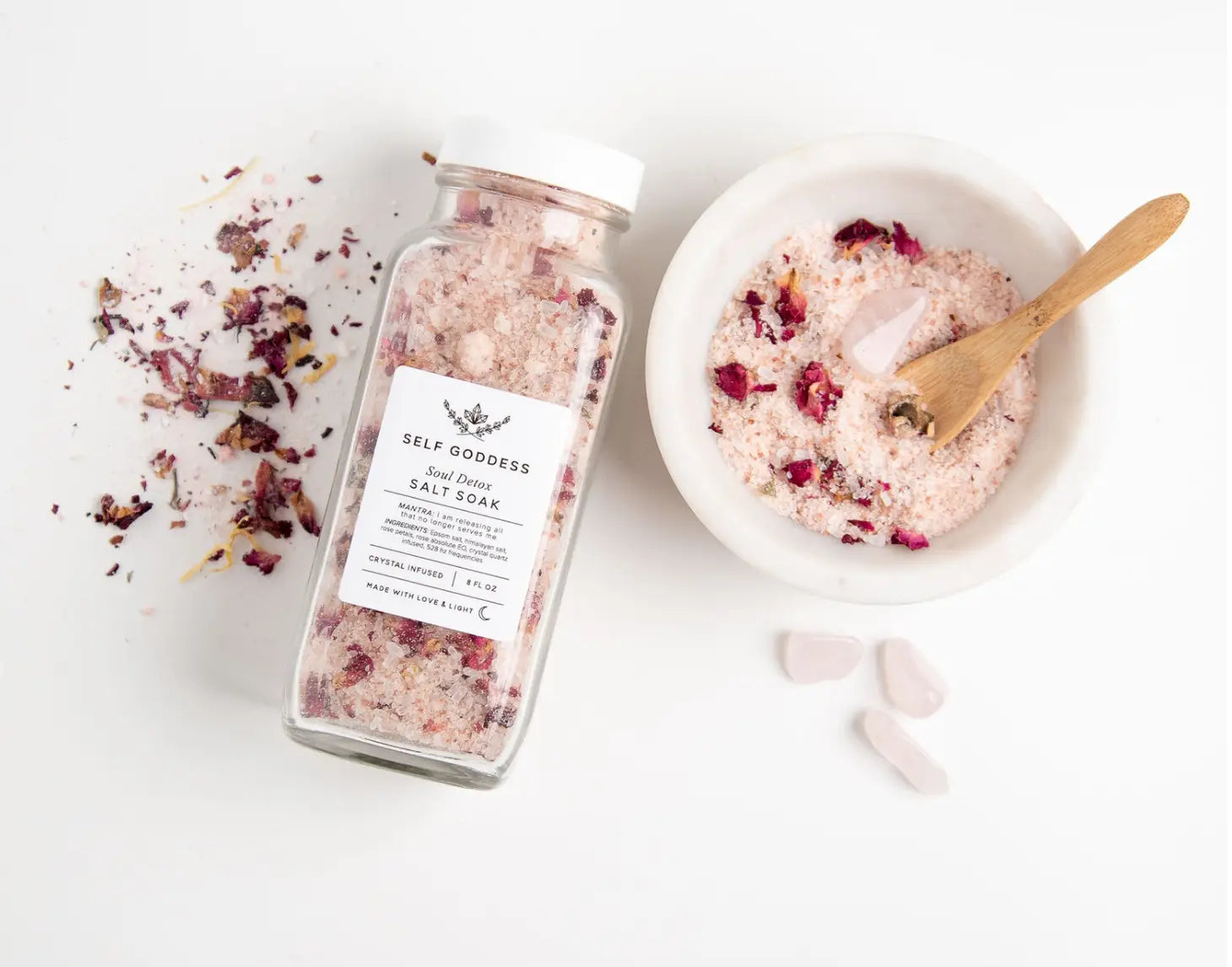 Soul Detox Rose Salt Soak