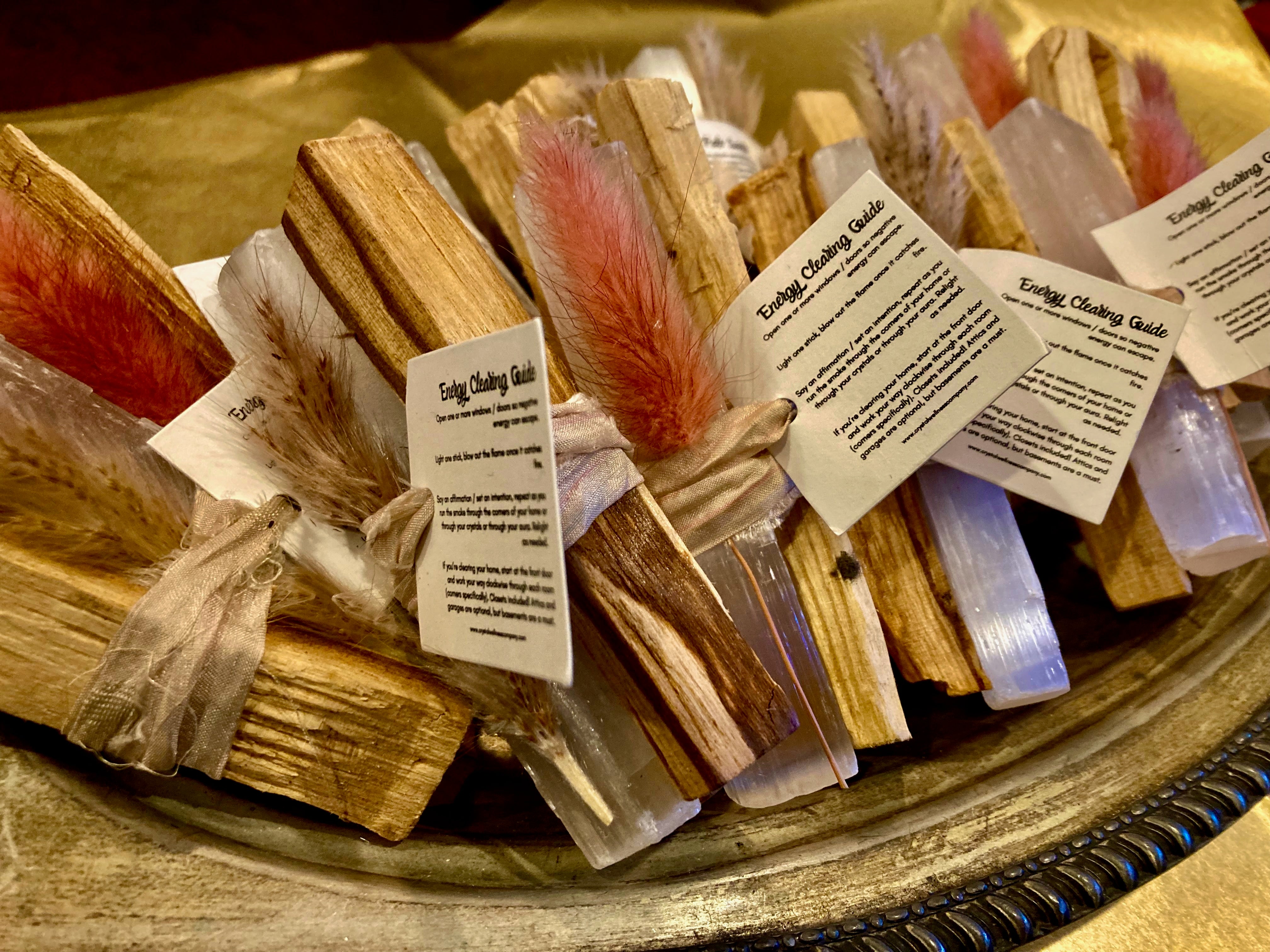 Palo Santo and White Selenite Bundle