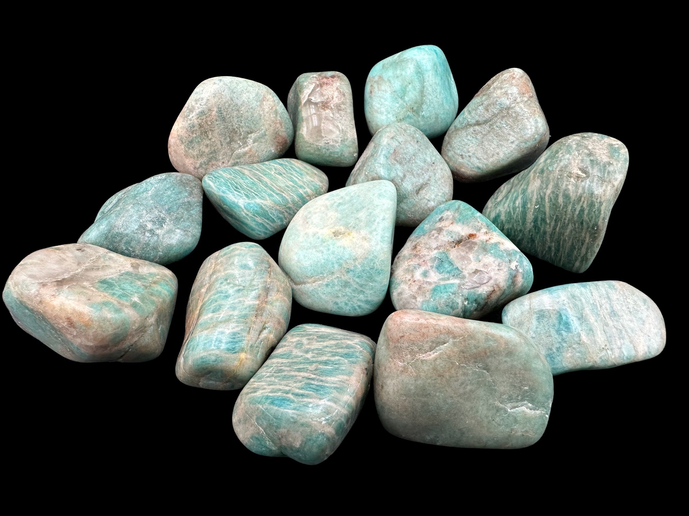 Amazonite Crystal Tumbles