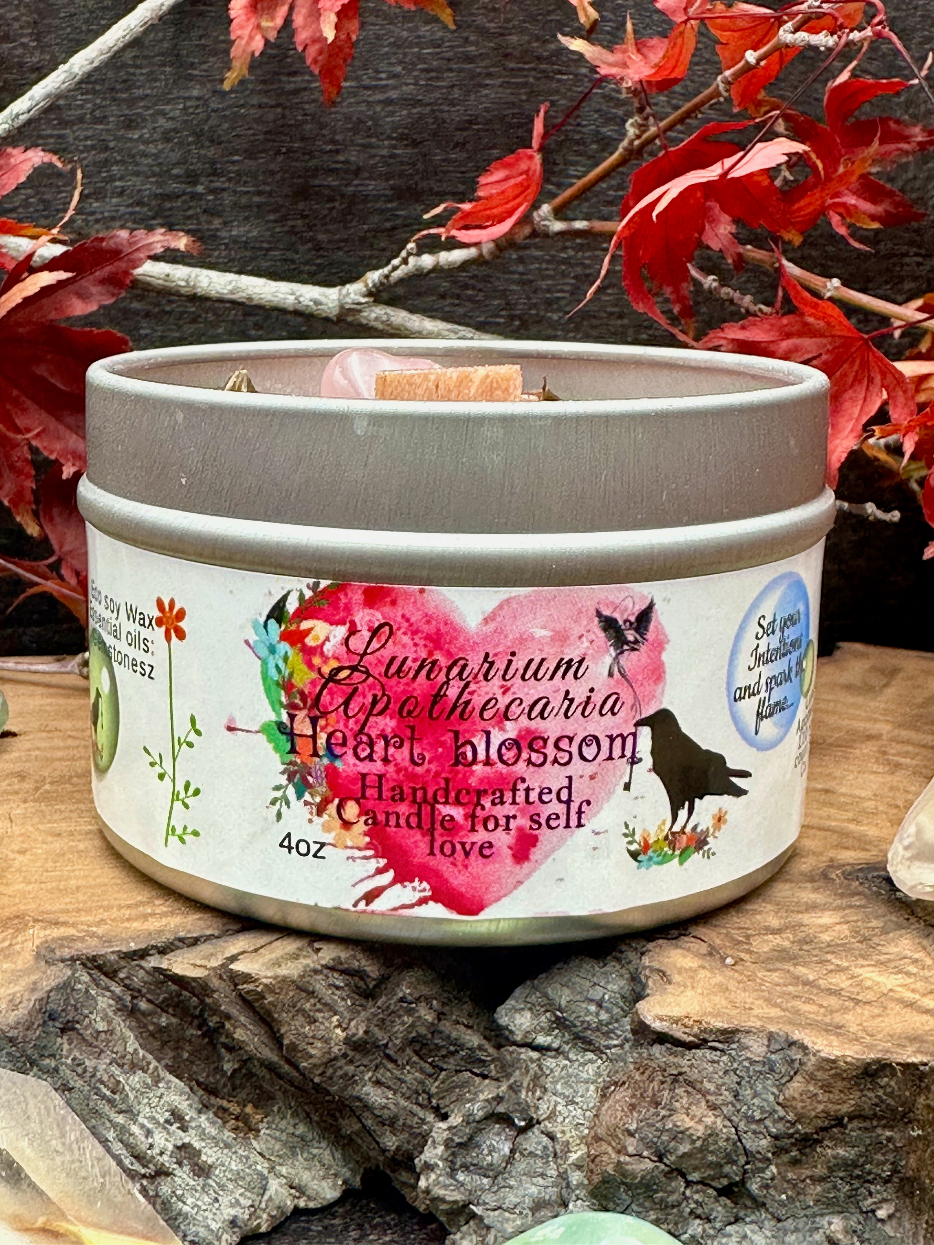 Heart Blossom Intention Candle