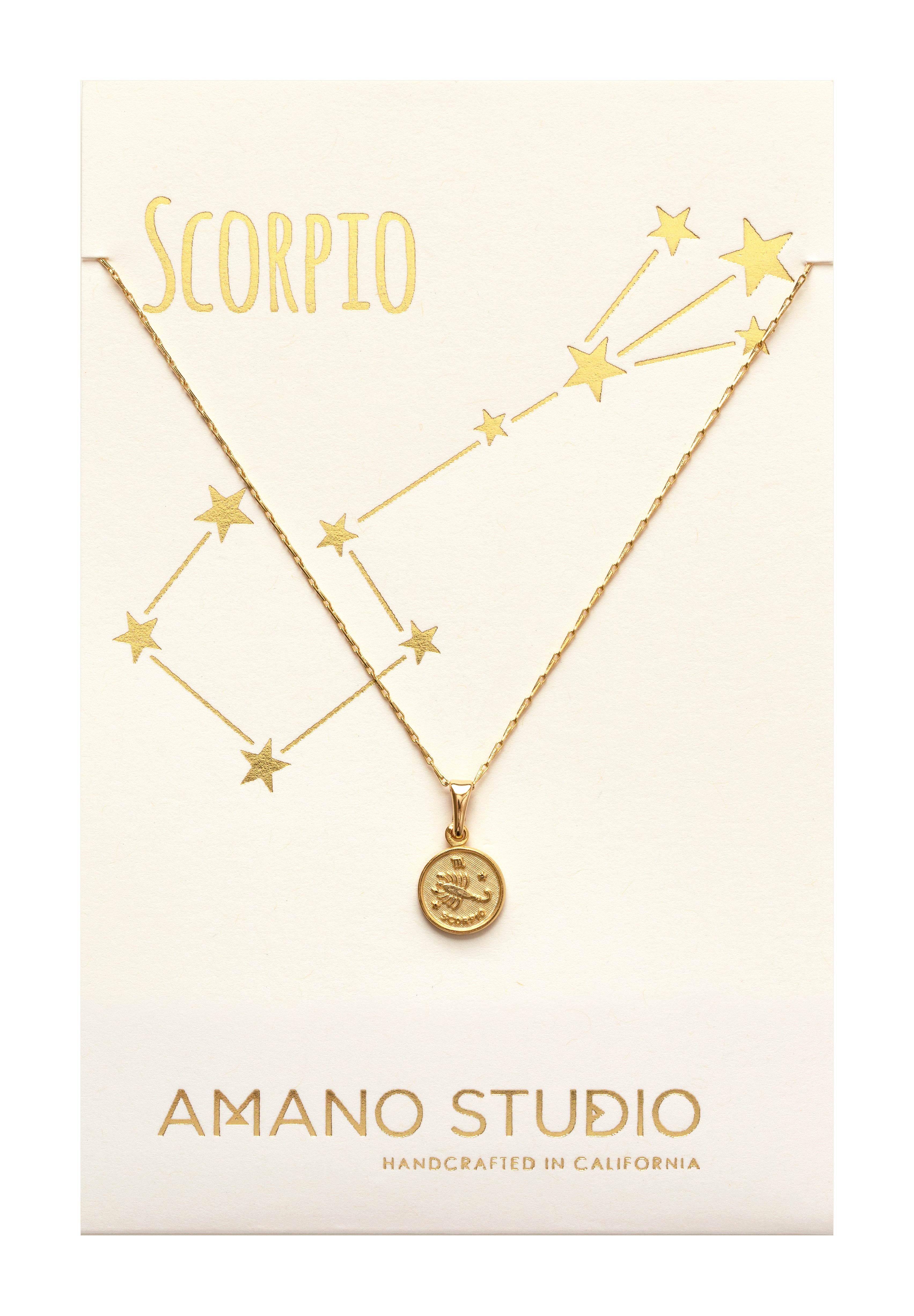 Scorpio Zodiac Medallion